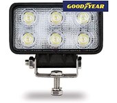 Faro De Trabajo Rectangular 6 Leds 18W 10-30V 1200 Lm Goodyear