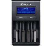 VARTA LCD Dual Tech Charger (para AA/ AA), detección de células defectuosas, voltaje global, incluye: cable EU AC de 1.8 m