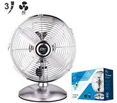 Ventilador de sobremesa cromado potencia: 60w aspas: ø40x55cm edm