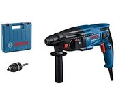 Bosch Professional GBH 2-21 - Martillo perforador combinado (2 J, Ø máx. hormigón 21 mm, SDS plus + cilíndrico automático, en maletín)