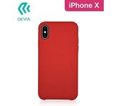 Devia Serie Natura (NTCI8436R) - Funda para iPhone X & XS, Rojo