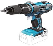 Taladro percutor/atornillador 20v brushless (sin batería ni cargador) portabrocas ø13mm 22x25cm pro series battery koma tools