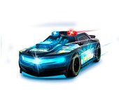 Dickie Toys - Coche de Juguete Rhythm Patrol con Cambio de luz y música - Coche de policía Streets N BEATZ con Motor de fricción, 20 cm, Incluye Pilas, Juguete para niños a Partir de 3 años