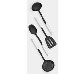 Brabantia 260285 juego de utensilios de cocina 4 pieza(s) Negro, Acero satinado