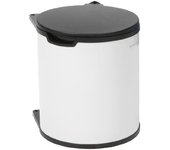Brabantia 428081 papelera 15 L Alrededor Negro, Blanco