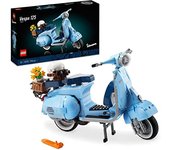 LEGO Icons Vespa 125, Maqueta de Moto para Construir para Adultos, Réplica Coleccionable de Scooter Italiana, Decoración para el Hogar y la Oficina, Regalo para Hombres y Mujeres 10298