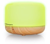 Orbegozo HUA 4000 - Humidificador ultrasónico difusor de aceites esenciales, 400 ml de capacidad, silencioso, iluminación en 7 colores intercambiables y temporizador.