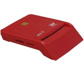 Woxter PE26-148 lector de tarjeta inteligente Interior USB USB 2.0 Rojo