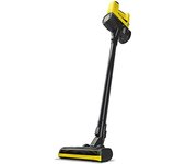 Kärcher Aspirador a batería VC 4 Cordless myHome, 2 niveles aspiración, batería 21.6 V, autonomía por carga 30 min aprox., peso 2.3 kg, cargador, soporte pared, boquillas suelo y ranuras