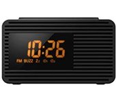 Panasonic RC-800EG-K Reloj Despertador Digital con Radio (Botón de Repetición, Radio FM, Reloj, Temporizador de Apagado, Botón de Radios Favoritas, 1W, Sintonizador Automático) Negro