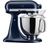 KitchenAid Batidora amasadora - Artisan - Robot de Cocina con Cabezal Inclinable - Amasadora con 7 Accesorios - Bol de Acero Inoxidable - 4,8 L - Azul tinta