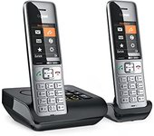 Gigaset COMFORT 500A duo Teléfono DECT/analógico Identificador de llamadas Negro, Plata