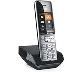 Gigaset COMFORT 500 Teléfono DECT Identificador de llamadas Negro, Plata