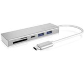 ICY BOX IB-HUB1413-CR USB 3.2 Gen 1 (3.1 Gen 1) Type-C Plata