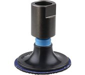 wolfcraft Juego de discos abrasivos para amoladora angular, 4 piezas I 5607000 I Plato de lijar con diámetro de 50 mm, con tres discos abrasivos de grano 40, 80 y 120