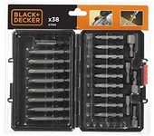 Black+Decker A7202-XJ Kit de 38 Piezas para atornillar, Piece, Set