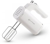 Grunkel - Batidora de Varillas Amasadora para repostería 5 velocidades - AM-25G - Incluye dos varillas diferentes para mezclar y Amasar, Perfecta para Panadería y Repostería - Blanco (250W)