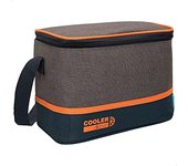 ColorBaby 80792 Bolsa Nevera térmica Cooler 24x15x17, Aluminio, Gris y Naranja, Mediano