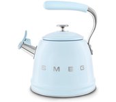 Hervidor - SMEG WKF01PB, Azul, 2.3L, con Silbato