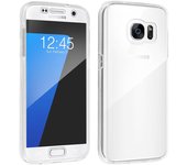 Avizar Fundas Protectora de Silicona y Policarbonato Protección 360º Transparente para Samsung Galaxy S7