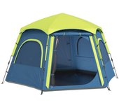 Outsunny Tienda de Campaña para 4 Personas con Fácil Montaje Protección UV y Bolsa de Transporte 280x240x155 cm Azul