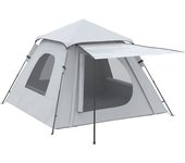 Outsunny Tienda de Campaña para 2-3 Personas Tienda Camping PU2000 mm Protección UV50+ con Bolsa de Trasporte 210x210x150cm Plata   Aosom España
