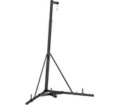 SPORTNOW Soporte Plegable para Saco de Boxeo con Altura Ajustable Carga 60 kg Ideal para Entrenamiento en Casa 170x90x182-225 cm Negro   Aosom España