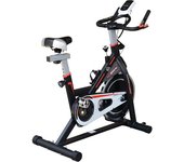 Homcom Bicicleta Estática con Volante de Inercia de 8 kg Pantalla LCD y Sillín y Manillar Ajustables 103x48x115 cm Negro   Aosom España
