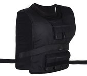 Homcom Chaleco de Peso 15 KG / 20 KG / 30 KG Chaleco de Entrenamiento Ajustable con Pesas Extraíbles Chaleco de Correr para Mujeres y Hombres para
