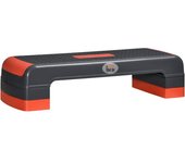 Homcom Plataforma Step para Fitness y Gimnasia Altura Ajustable 10/15/20 cm Carga 150 kg Gris y Rojo para Entrenamiento   Aosom España