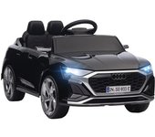 AIYAPLAY Coche Eléctrico para Niños Audi Q8 etron sportback con Batería 12V Mando a Distancia Faros Bocina y Música Negro