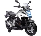 AIYAPLAY Moto eléctrica para niños moto portador Honda para niños 3 a 6 años con música, luces blanco