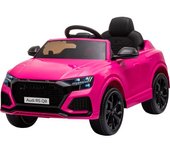 Homcom Coche Eléctrico Infantil +3 Años Licencia Audi RS Q8 Batería 6V Mando a Distancia Música MP3 Bocina Luces 101x62x51 cm Rosa   Aosom España