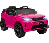AIYAPLAY Coche Eléctrico para Niños con Licencia Land Rover Discovery Sport con Batería 12V Mando a Distancia Faros y Música Rosa