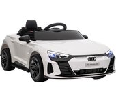 Homcom Coche Eléctrico AUDI RS e-tron GT para 3-6 Años Coche de Batería con Mando a Distancia 103x58x41 cm Blanco   Aosom España