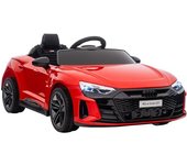 Homcom Coche Eléctrico para Niños de +3 Años AUDI RS e-tron GT Coche de Batería con Mando a Distancia 103x58x41 cm Rojo