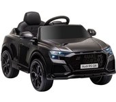 Homcom Coche Eléctrico Infantil +3 Años Audi RS Q8 con Batería 6V 2 Motores Mando a Distancia Música Bocina y Luces 101x62x51cm Negro   Aosom España