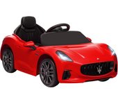 AIYAPLAY Coche Eléctrico Infantil Maserati Gran Turismo Folgore con Batería 12V Mando a Distancia Faros Bocina y Música MP3 Rojo