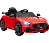 AIYAPLAY Coche Eléctrico para Niños de +3 Años Mercedes-Benz AMG GTR con Batería 12V Mando a Distancia Faros Bocina Música Rojo