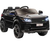 Homcom Coche Eléctrico SUV para 3-6 Años Coche de Batería 12V con 2 Motores Mando a Distancia 110x68x52 cm Negro   Aosom España