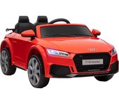 Homcom Coche Eléctrico para Niños Audi TT Rojo con Mando a Distancia Música Luces y Batería Doble Puerta 103x63x44cm   Aosom España