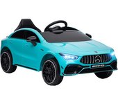 AIYAPLAY Coche Eléctrico para Niños de +3 Años Mercedes-AMG CLA 45 con Batería 12V Mando a Distancia Faros Bocina Música Azul