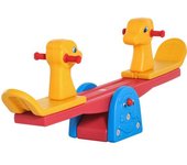Homcom Balancín Infantil para Niños con Respaldo Manillar Texturizado en Forma de Jirafa Carga 20kg Multicolor   Aosom España