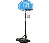 Homcom Canasta de Baloncesto Exterior Ajustable 160-210 cm con Ruedas Base Rellenable Negro 76x70x254 cm   Aosom España