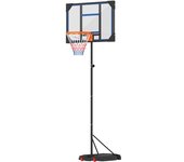 AIYAPLAY Canasta de baloncesto para niños, altura ajustable de 210-260 cm exterior e interior con ruedas, base de contrapeso, Azul   Aosom España