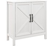 Homcom Aparador para Salón con Estante Ajustable y Antivuelco Aparador para Cocina Comedor Dormitorio 80x35x85 cm Blanco