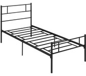 Homcom Marco de Cama 90 x 190 cm Somier de Listones de Acero, Cabecera y Pie de Cama, Altura 31 cm con Almacenamiento bajo la Cama   Aosom España