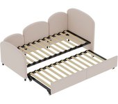 Gomyway Sofá-cama con cajones, para habitación infantil y sala de estar, 90x200 cm, Sin colchón, Rosa