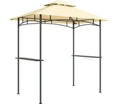 Outsunny Cenador para Parrilla con LED 240x150x258 cm resistente al agua y retardante de llama Cenador de jardín con doble capa   Aosom España