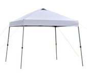 Outsunny Cenador Plegable 3x3m Portátil de Jardín con Bolsa de Transporte con Ruedas Acero para Exterior Fiestas Camping Blanco   Aosom España